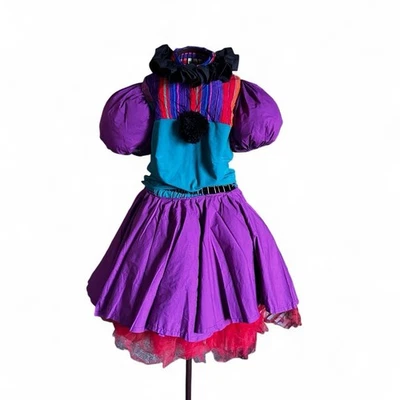 One of a Kind 手工制作小丑万圣节服装女式 XL — 第 1/4 张图片