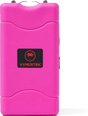 VIPETEK VIPERTEK PINK Mini Stun Gun VTS-880 360BV Rechargeable LED Flashlight