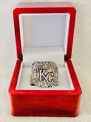 2014 Kansas City Royals AL Championship Ring W Box, ๐บ๐ธ SHIP Cover