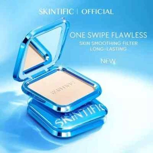 SKINTIFIC - Ultra Cover Powder Foundation 9gr 02 Ivory - Free Shipp - Picture 1 of 11