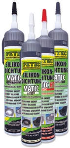 PETEC SILIKONDICHTUNG  MATIC Grau 97620 Schwarz 97720 Rot 97820 Weiß 97920 200ml - Bild 1 von 5