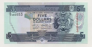 Salomoninseln 5 Dollar nd 2009 Pick 26 UNC unzirkulierte Banknote C/5 - Bild 1 von 2