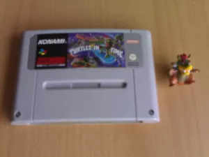 ► TURTLES IV TURTLES IN TIME (Konami) Super Nintendo Snes PAL ESP ★★★★★ VERY RARE - Picture 1 of 5
