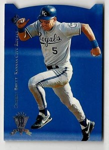 1995 SP Silver Salute Die-Cut GEORGE BRETT (ex-mt)  Kansas City Royals
