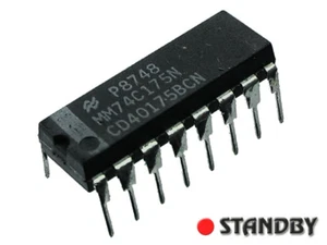 4pcs 40175 DIP16, CMOS, CD40175BCN NSC,  Quad D Flip-Flop - Imagen 1 de 1