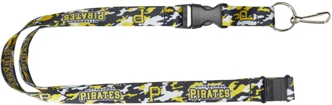 Pittsburgh Pirates MLB Breakaway Lanyard Key Chain Ring Camouflage Camo Cover