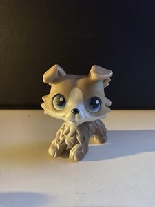 Littlest Pet Shop LPS #67 Grey Collie Authentic Rare