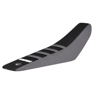 2024 Gasgas MC 50 Seat Cover By Enjoy MFG GREY/BLACK/GREY ribs #422 - Picture 1 of 5