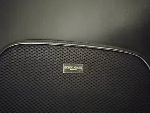 Bolso sin asas negro tejido para mujer GIORGIO ARMANI 8,5" - Imagen 1 de 4