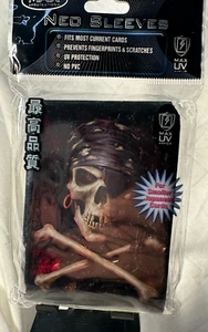 MAX Neo Sleeves Pirate Skull 50ct for Yu-Gi-Oh Japanese Size Cards Vintage Pack - Picture 1 of 1