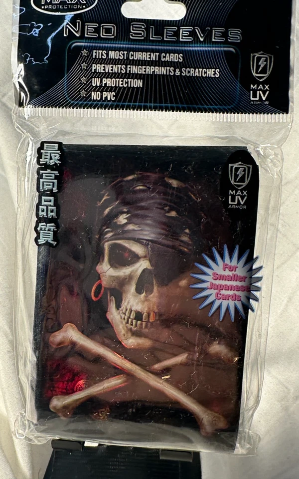 MAX Neo Sleeves Pirate Skull 50ct for Yu-Gi-Oh Japanese Size Cards Vintage Pack - Image 1 of 1