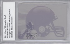 2011 Leaf Ultimate Draft Printing Plate Yellow 1/1 Blaine Gabbert Rookie RC 0b2