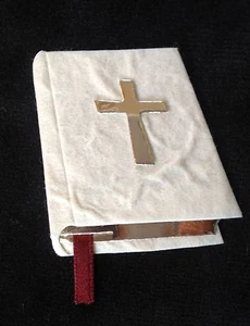 6 Bibles Bible Handmade Mulberry Paper White Confirmation Communion wedding card - Picture 1 of 1
