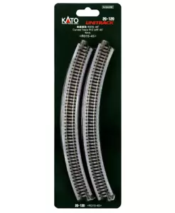 Kato #20-120 escala N R315 mm (R 12 3/8") radio 45° curva UniTrack - 4 secciones - Imagen 1 de 4