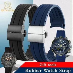 Correa de reloj de goma de silicona 22 23 mm para Citizen Der Blaue Engel 2ª generación - Imagen 1 de 24