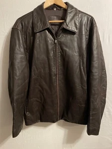 Alfai Herren Echtleder Full Zip Jacke Größe L  - Bild 1 von 13