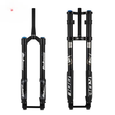 Double Shoulder MTB Suspension Air Fork 26/27.5/29inch Travel 140mm Tapered - Image 1 of 4