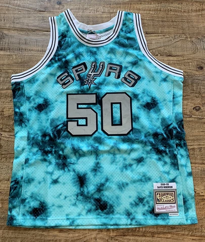 MITCHELL & NESS San Antonio Spurs David Robinson 1998-99 Galaxy Swingman Mens XL Cover