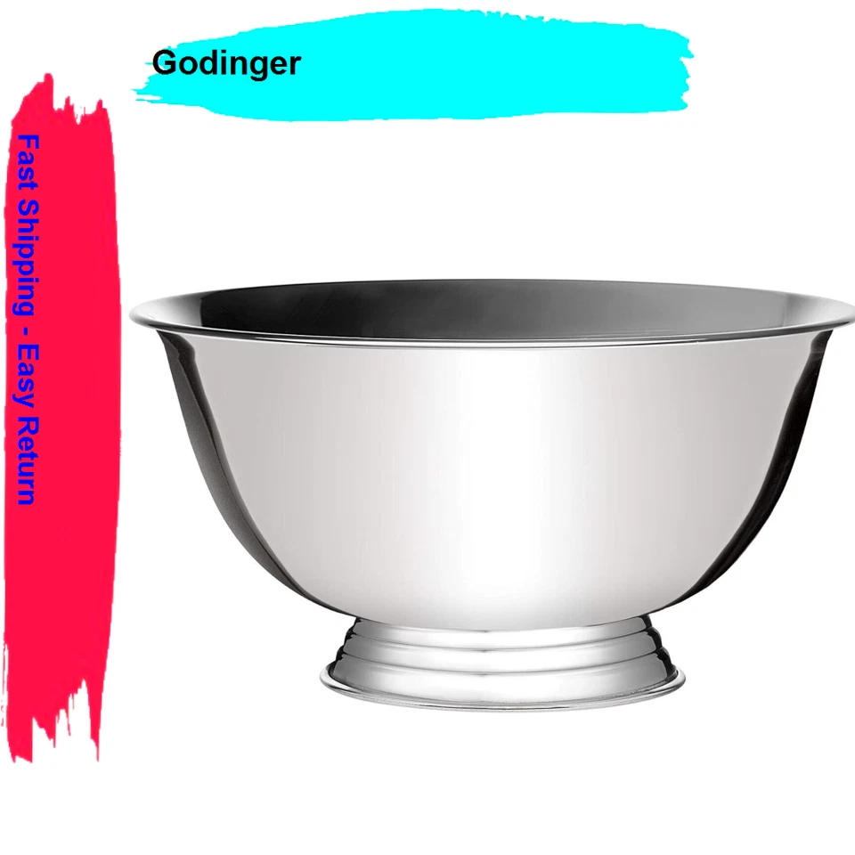 Godinger Serving Bowl Centerpiece Food Serveware Revere 12" - Image 1 of 1