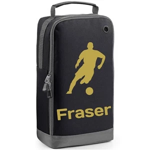 Personalised Boys Football Boot Bag with Name School PE Kids Sport Shoe Bag - Picture 1 of 26