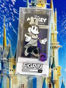 2023 Parques Disney FIGPIN Minnie Mouse 100 Aniversario Pin Platino LR Nuevo - Imagen 1 de 1