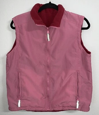 Chaleco suéter sobre el nivel del mar de 10.000 pies para mujer talla mediana rosa reversible Foto 1 de 4