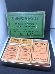 Vintage Simplex Magic Set Contains 10 Tricks - Picture 1 of 3