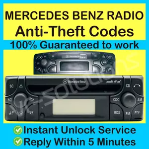 Mercedes Benz Alpine Radio Code MF2199 MF2297 CM2396 CD stereo key CM2299 MF2910 - Picture 1 of 2