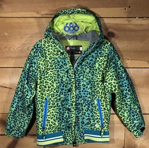 Chaqueta 686 InfiDry Lynx Cremallera Completa Verde Jóvenes Niñas Talla Grande Snowboard - Imagen 1 de 11