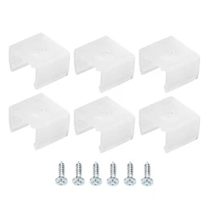 50 Stück LED-Neon-Montageclips,Halterung,für 12mm bis 14mm,durchscheinend - Bild 1 von 5
