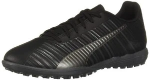 PUMA Men's PUMA ONE 5.4 TT Shoe Puma Black-Puma Black-Puma Aged Silver 10.5 M US - Picture 1 of 7