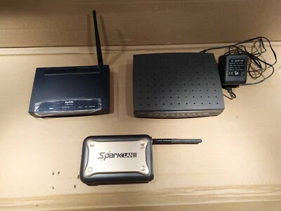 SPARKLAN ZYXEL LOTTO ROUTER ACCESS POINT WIRELESS 10/100MBPS 54MBPS USATI ADSL - Immagine 1 di 4