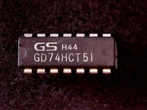 GD74HCT51 - Goldstar (LG) Dual 2-Wide 2-Input AND-OR-Invert Gate (DIP-14) - Picture 1 of 1