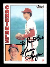 1984 Topps - Kevin Hagen - On Card Autograph