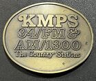Vintage KMPS 94/FM & AM/1300 The Country Stations (Seattle) Belt Buckle
