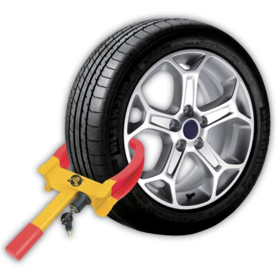 CRYSTALS 7-11 inch Car Wheel Clamp Lock Van Caravan Trailer Vehicle Security With 2 Keys