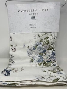 Cabbage and Roses Constance Floral Cotton Curtains 50" x 96"~Multi~ Set of 2 - Picture 1 of 3