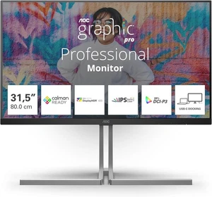 Aoc U32U3CV 32 " 3840 X 2160 Pixels 4K Ultra Hd Nano Ips Hdmi Displayport Usb-C - Picture 1 of 1