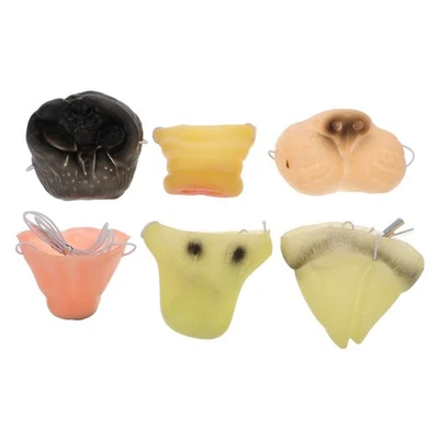 6 Pcs Masque Pour Nez Masques Halloween D'Halloween Animaux - Photo 1/4
