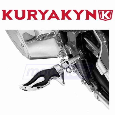 Kuryakyn Flamin Footpegs for 1989-1995 Harley Davidson FLTCU Tour Glide gp - Image 1 of 4