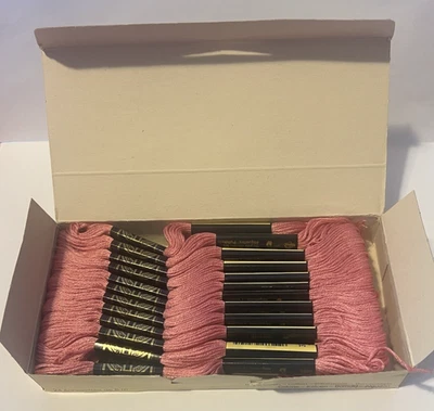 (24) VTG DMC MOULINE SPECIAL 25 #3733 (DUSTY ROSE) SKEINS EMBROIDERY THREAD - Image 1 of 4