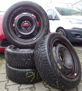 Winter-Kompletträder PEUGEOT 206 195/55R 15 M+S auf 6x15 Felgen DOT4016 - Bild 1 von 8