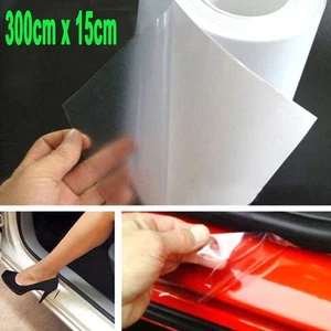 300*15cm Clear Car Door Sill/Edge Paint Protection Vinyl Film Sheet Anti Scratch - Picture 1 of 12