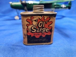 Lata de aceite lubricante original vintage OL' SARGE GUN OIL - Imagen 1 de 6