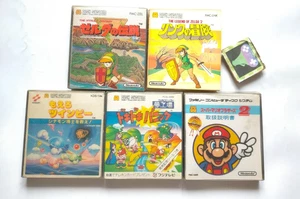 Lote 5 FC The Legend of Zelda 1 2 Doki Doki Panic Yume Kojo Mario Bors. 2 discos - Imagen 1 de 14