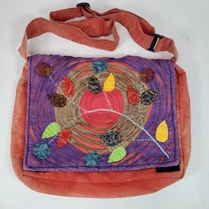 Vintage Hippie Tragetasche groß Crossbody Freizeit oder Arbeit Laptop Größe von KC - Bild 1 von 6