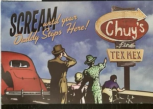 (USA-816)USA 1980er Postkarte Retro Werbung CHUY'S TEX MEXIKANISCHES RESTAURANT - Bild 1 von 2