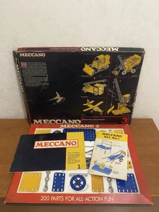Vintage Meccano Set 3, from 1975 gebraucht in sehr gutem Zustand - Bild 1 von 13