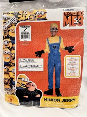 Rubies Despicable Me 3 Minion Jerry Child Costume Size Medium 8-10 - Image 1 of 3