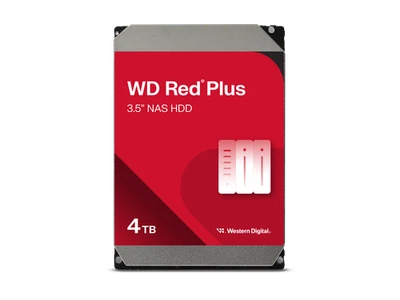 WD Red Plus 4TB NAS Hard Disk Drive - 5400 RPM Class SATA 6Gb/s, CMR, 256MB - Image 1 of 4